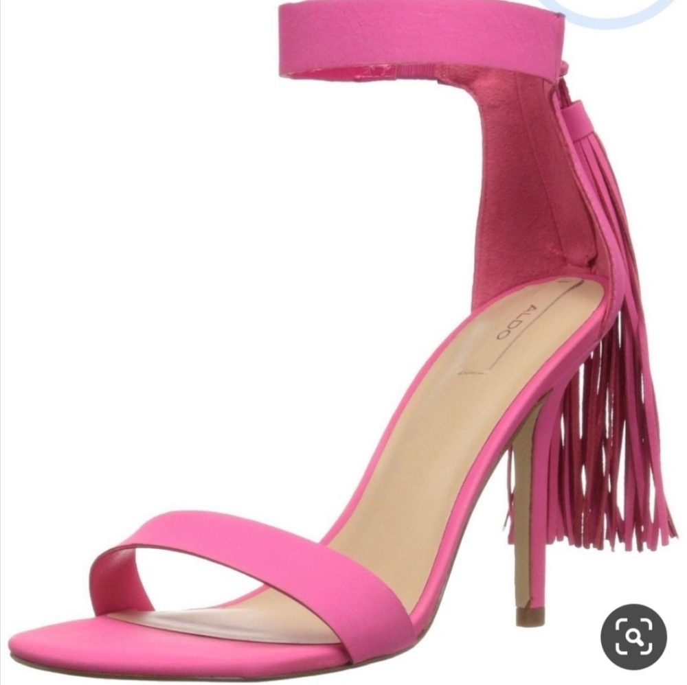 NIB ALDO Celena Heeled Sandals, Fuchsia Size 8.5